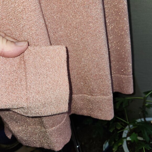 WHITE STUFF Demi Dolman Allover Sparkle Knit Top in Gorgeous Coral - Picture 4 of 13